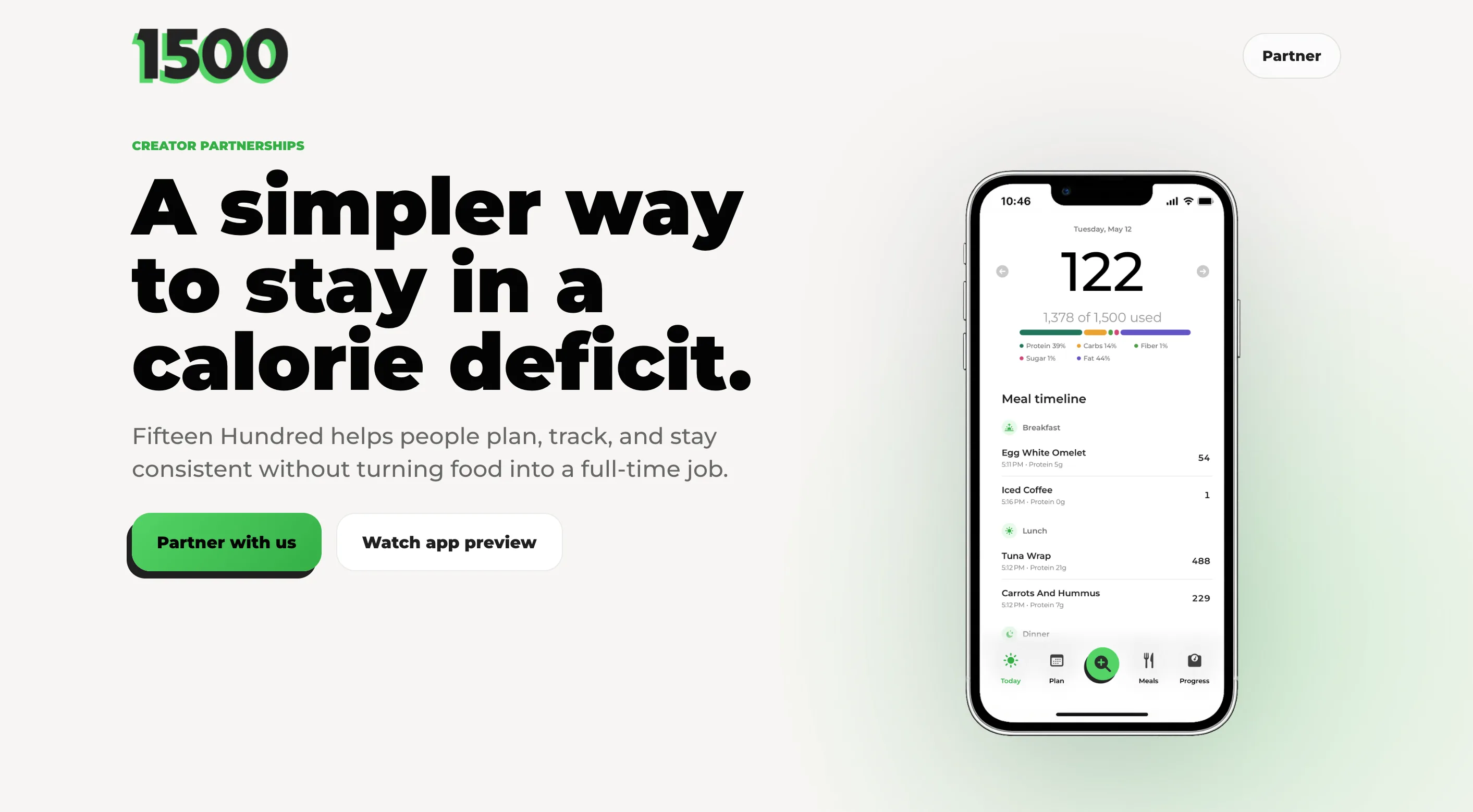 1500 app interface