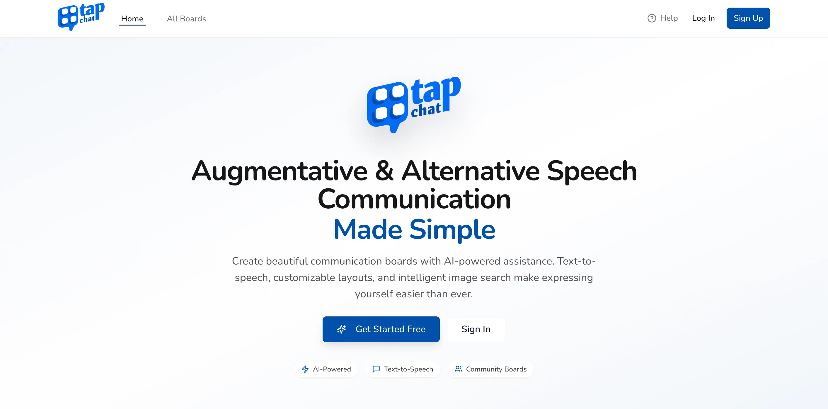 TapChat app interface